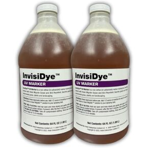 علامات UV طارد أوزة ، أوزة ، والطيور للهجرة للطيور ، تعمل على تحسين طول عمر الهجرة ، وتدرب الأوز والطيور لتجنب المناطق ، Invisidye (زجاجتان 8 أونصة)