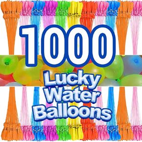 1000 PCS البالونات المائية المائية ذاتية الحشوة السريعة ، ألعاب ساحة بالون ماء ، ألعاب الأطفال السريعة ، حفنة من البالونات مجموعة الصيف ، سهلة الفناء الخلفي في الهواء الطلق للسباحة (ملونة)
