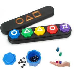 BlockPro Weighted Gonggi Game Pack Toy, Gonggi Korean Game, Gongi Stones Dice Gongii Korean Jacks, Korean Traditional Gong Gi Game Play for Adults Teens