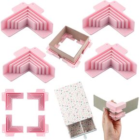 4Pack Corner/Divider Assembly,Clamps Corner Guides Cartonnage Corner Holding Tool (3 mm, 2 mm, 1.5 mm, 1 mm) Wide .for Book Covers, Chipboard Boxes, Dioramas