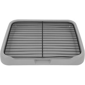 مرحاض تدريب القعادة ، 18.11x13.78inch جرو Pee Pad Holder داخلي في الهواء الطلق صينية تدريب على المرحاض ، مراحيض تدريب الكلاب الشبكية ، مراحيض صينية البلاستي