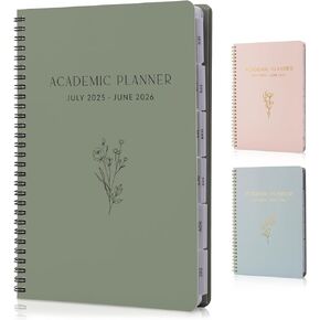 Aesthetic 2025-2026 Academic Planner - A Beautiful 7" x 10" Daily Planner for Women or Men with Weekly & Monthly Spreads For The 25-26 School Year - Runs From July 2025 - June 2026