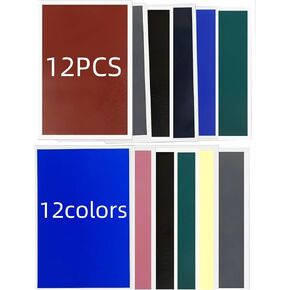 yruizqmt 12pcs ملونة بالليزر ورقة وضع علامة لعلامة CO2 ديود DIY أدوات آليه للليزر للسيراميك الزجاجي حجر الكريستال