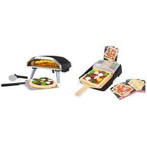Casdon Ooni Koda Pizza Oven and Topping Station | لعبة بيتزا فرن للأطفال الذين تتراوح أعمارهم بين 3 سنوات | يتميز ضوء اللهب الحقيقي!