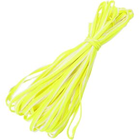 PATIKIL Reflective Piping Fabric Strip 25 Yds/23 Meters, Edging Braid Trim Sew on High Visibility Piping Tape for Clothing Bag, Fluorescent Yellow