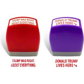 Trump was Right About Everything Stamp - American Political Self-Inking Rubber Stamp - Red Ink - Patriotic LGB Imprint