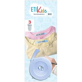 Write On Tape, Iron on Fabric Labels for Clothes Marking, Thermo-Adhesive Name Labels, School & Nursery Use, 3m x 1cm Roll, Cotton (White)
