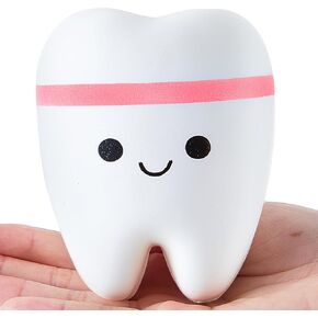 Hungdao Large Jumbo Tooth Slow Rising 4.33'' Fake Tooth Anxiety Relieve Toy Dental Toys Dental Assistant Gifts for Stress Relief Teens, Adults