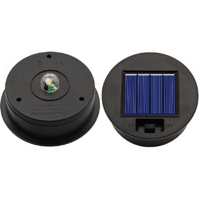 4 Pack Solar Lights Replacement Top Parts (Top Size 3.15 inch, Bottom Size 2.76 inch) 7 Lumens Lantern Lids Replacement Light for Hanging Solar Lanterns Outdoor Decorations Garden Patio, Warm White