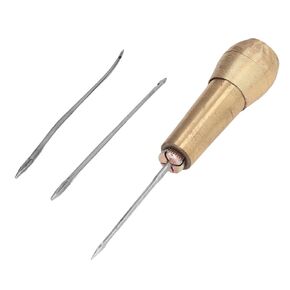 Shoe Repair Awl, Thick Leather Sewing Needle Tools 65mm Length Strong Holding Force Non-Slip Comfortable for DIY Leathercraft