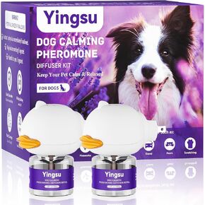 Therapet MD Dog Diffuser, Dog Calming Diffuser, Relaxing Pheromone to Calm Dogs, Advanced Pet Pheromones for Dog Anxiety Relief Reduces Barking, Fighting(2 Plug in with 2 Refill)
