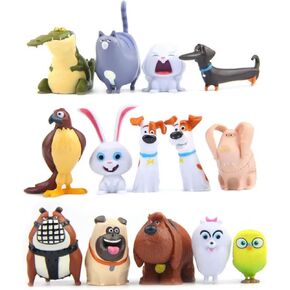 14Pcs Movie Secret Life Pets Garage kit Cake Ornament
