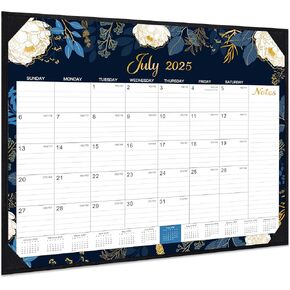 2025-2026 Desk Calendar, July 2025 - December 2026, 22"×17", 18 Monthly Large Desk Calendar 2025-2026, 2 Corner Protectors & 2 Hanging Hooks, Large Ruled Blocks