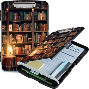 Flame Dragon A4 Clipboard with Storage Pen Holder, Clipboards Organizer Nursing Clipboard Foldable File Folder Plastic Clipboard Folio Clip Board for Office Students Classroom Doctor