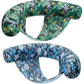PARENTSWELL 2 Pack Pool Floats Chairs, Inflatable Floating Pool Noodles Chair with Sling Seat, Fabric Covered Pool Chairs Lake Floats for Adults