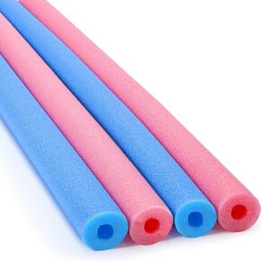 HANAIVE 4 Pack 55 بوصة × 3.5 بوصة تجمع جامبو نودلز العائمة المعكرونة أنبوب الرغوة أنبوب شعيري كبير جدًا