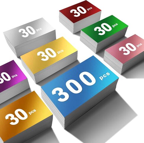 300 Pcs Metal Business Card Blanks Colorful Metal Business Cards for Customize Name Reliable Multipurpose Aluminum Blanks in Kuwait