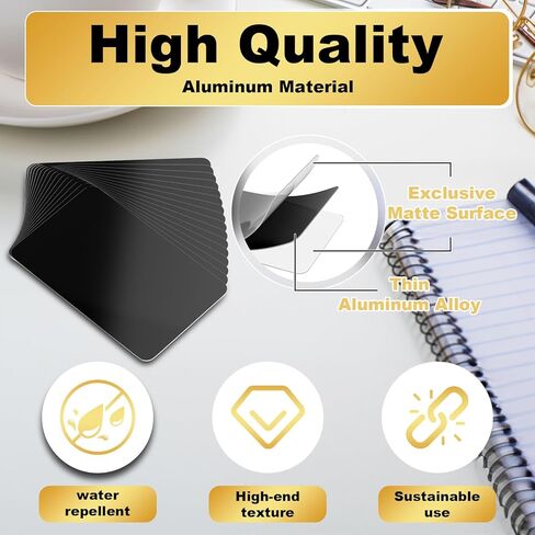 300 Pcs Metal Business Card Blanks Colorful Metal Business Cards for Customize Name Reliable Multipurpose Aluminum Blanks in Kuwait