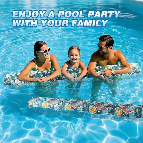 Inflatable Swim Pool Noodles, 2 Pack Inflatable Jumbo Pool Noodles Floats, 56 Inch x 6.5 Inch Pool Floats for Adults, Pool Floats Toys for Swimming Pool, Beach & Lake in Kuwait