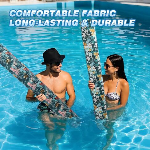 Inflatable Swim Pool Noodles, 2 Pack Inflatable Jumbo Pool Noodles Floats, 56 Inch x 6.5 Inch Pool Floats for Adults, Pool Floats Toys for Swimming Pool, Beach & Lake in Kuwait