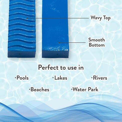 VOS Liberty Foam Pool Wavy Noodle, Premium & Big, Super Soft Pool Noodle for Swimming and Floating, Pool Floats, Lake Floats for Adults & Kids in Kuwait