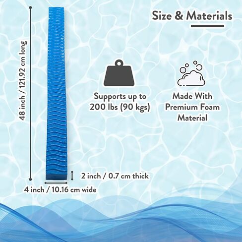 VOS Liberty Foam Pool Wavy Noodle, Premium & Big, Super Soft Pool Noodle for Swimming and Floating, Pool Floats, Lake Floats for Adults & Kids in Kuwait