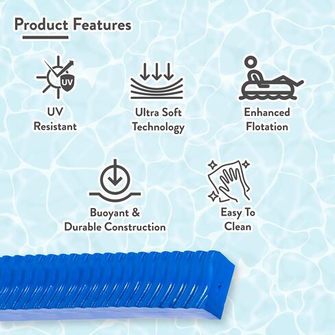 VOS Liberty Foam Pool Wavy Noodle, Premium & Big, Super Soft Pool Noodle for Swimming and Floating, Pool Floats, Lake Floats for Adults & Kids in Kuwait