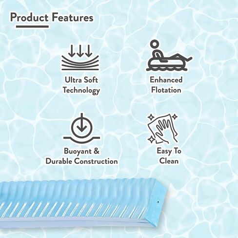 VOS Liberty Foam Pool Wavy Noodle, Premium & Big, Super Soft Pool Noodle for Swimming and Floating, Pool Floats, Lake Floats for Adults & Kids in Kuwait