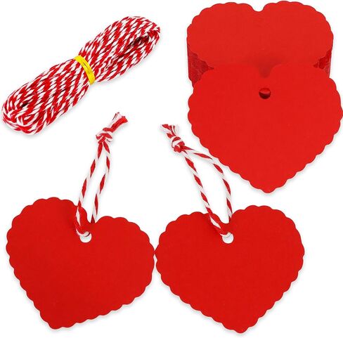BEISHIDA 100PCS Mother's Day Gift Tags, 4 Patterns Happy Mother's Day Hanging Labels, Bulk Gift Paper Tags with Strings, Heart Floral Shaped Best Mom Labels for Bags,Candy Bags,DIY Crafts Party in Kuwait
