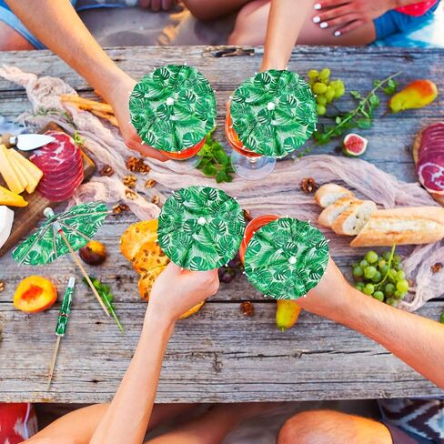 150 Pieces Drink Umbrellas Cocktail Picks Parasol Cocktail Umbrellas Sticks with Wood Toothpicks for Summer Hawaiian Cupcake Toppers Umbrella Handmade Sticks Party Decor (Circular Stripes Style) in Saudi Arabia