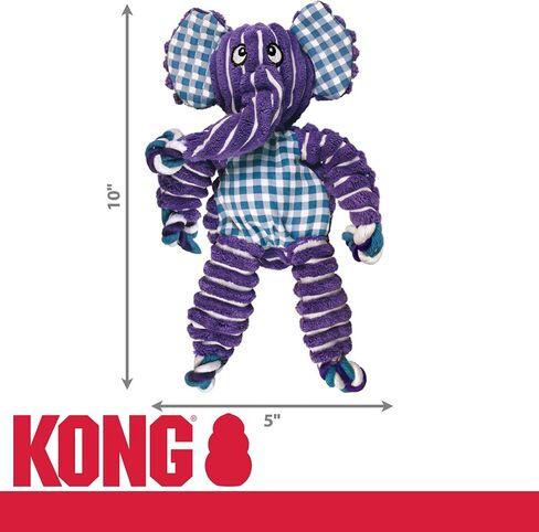 KONG - Floppy Knots Fox - Internal Knotted Ropes and Minimal Stuffing for Less Mess - For Small/Medium Dogs in Saudi Arabia