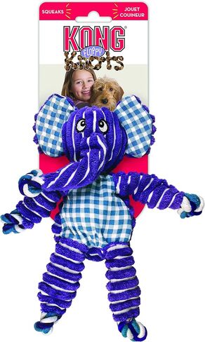 KONG - Floppy Knots Fox - Internal Knotted Ropes and Minimal Stuffing for Less Mess - For Small/Medium Dogs in Saudi Arabia