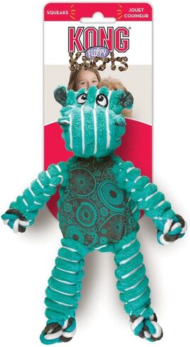 KONG - Floppy Knots Fox - Internal Knotted Ropes and Minimal Stuffing for Less Mess - For Small/Medium Dogs in Saudi Arabia