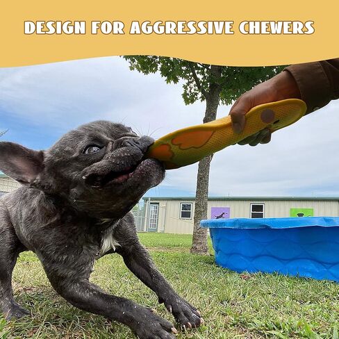 Duck Squeaky Dog Toy, New 2025 Indestructible Dog Toy for Aggressive Chewers, Stuffed Toy with Two Tough Layers, Interactive Tug Training to Keep Them Busy, Yellow in Saudi Arabia