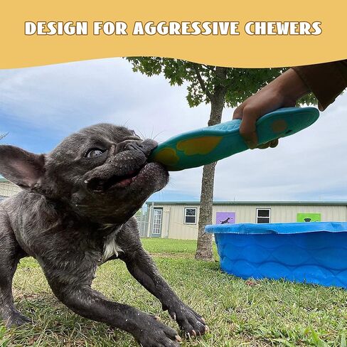 Duck Squeaky Dog Toy, New 2025 Indestructible Dog Toy for Aggressive Chewers, Stuffed Toy with Two Tough Layers, Interactive Tug Training to Keep Them Busy, Yellow in Kuwait