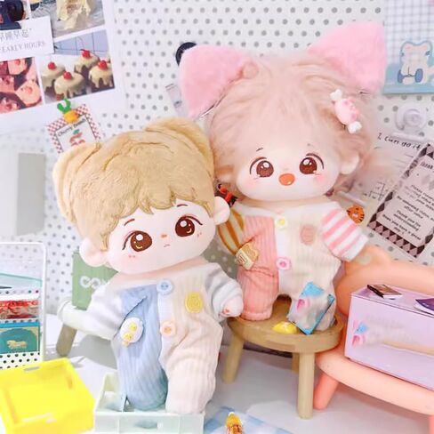 Niannyyhouse 10cm ~ 15cm 20cm Doll Doll Doll Cloths Onesie Colorblocking Suit Suit Doll Up (Blue 10cm ~ 15cm) in Kuwait
