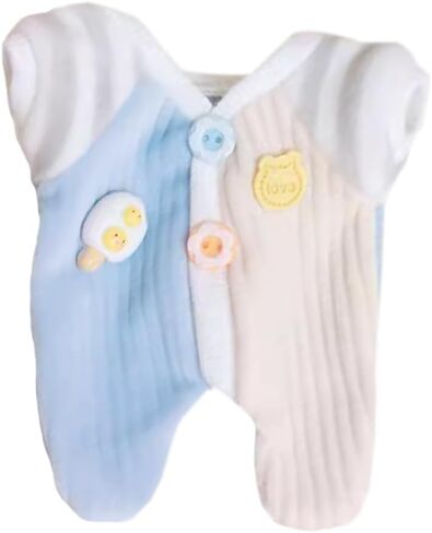 Niannyyhouse 10cm ~ 15cm 20cm Doll Doll Doll Cloths Onesie Colorblocking Suit Suit Doll Up (Blue 10cm ~ 15cm) in Kuwait