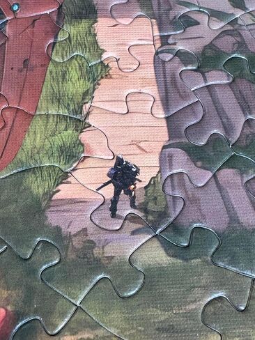 Mysterious Face Jigsaw Puzzles for Adults 1000 Pieces, 6 Colors on Back Puzzles, Pieces Fit Together Perfectly, Puzzle Size 26.6x19.2 in Saudi Arabia