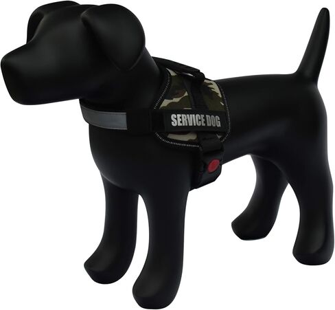 ALBCORP Reflective Service Dog Vest/Harness, Woven Polyester & Nylon, Comfy Soft Padding, Small, RED in Kuwait
