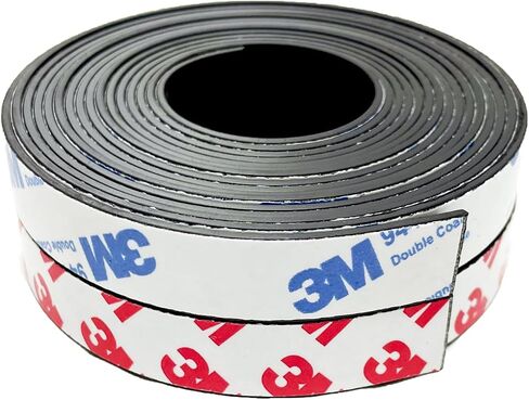 2 Rolls Magnetic Tapes, Flexible Magnet Strips with 3M Adhesive Backing, 10 Feet x 0.5"W Each Roll for DIY, Crafting, and Organizational Projects. in Kuwait