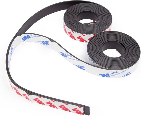 2 Rolls Magnetic Tapes, Flexible Magnet Strips with 3M Adhesive Backing, 10 Feet x 0.5"W Each Roll for DIY, Crafting, and Organizational Projects. in Kuwait