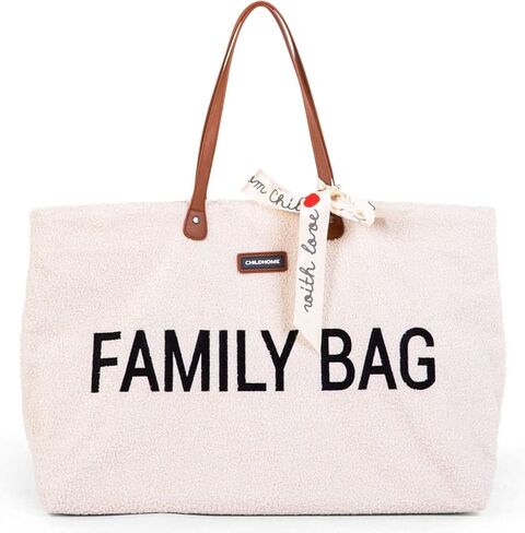 Childhome Family Bag, Baby Diaper Bag, Hospital Bag, Large Diaper Bag Tote for Baby Essential, Magnetic Closure Tote Bag Grey in Kuwait