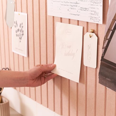 Large Felt Bulletin Board - Stylish Perfectly Sized 35" x 47" Cork Board Alternative for Office & Wall Decor – 12 Customizable Adhesive Tiles w/Golden Pins are Perfect to Display Your Photos in Saudi Arabia