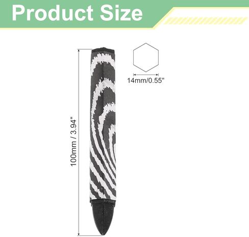 uxcell Lumber Marking Crayons, 24 Pcs Blue Hex Wax Tire Marker, 4" x 0.55" Hex Waterproof Drawing Crayons Furniture Marker for Wood, Glass, Cartons, Cloth, Stone, Ceramics in Kuwait