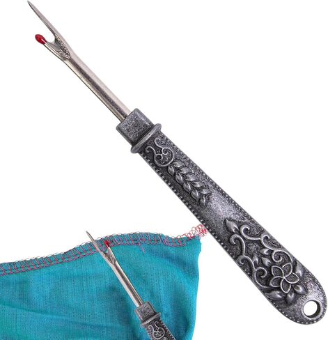 Antique Vintage Seam Ripper, Vintage Thread Remover Tool, Metal Thread Ripper Unpicker, Multi-Purpose Sewing Seam Cutter for Removing Sewing Thread (Antique Silver) in Saudi Arabia