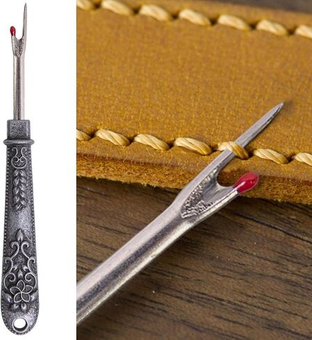 Antique Vintage Seam Ripper, Vintage Thread Remover Tool, Metal Thread Ripper Unpicker, Multi-Purpose Sewing Seam Cutter for Removing Sewing Thread (Antique Silver) in Saudi Arabia
