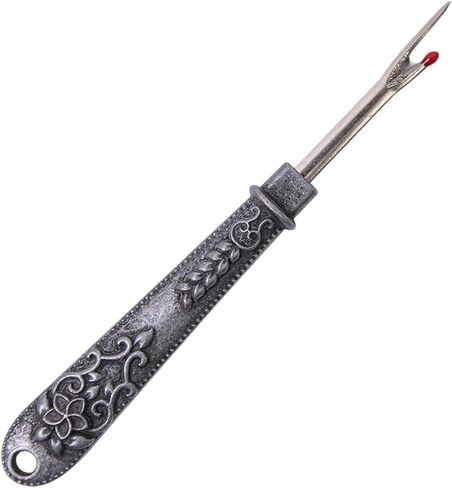Antique Vintage Seam Ripper, Vintage Thread Remover Tool, Metal Thread Ripper Unpicker, Multi-Purpose Sewing Seam Cutter for Removing Sewing Thread (Antique Silver) in Saudi Arabia