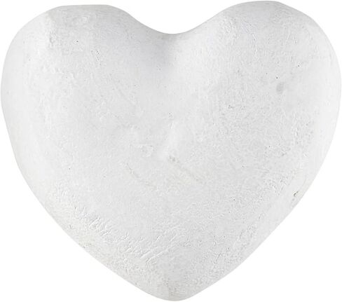 Santa Barbara Design Studio Pure Design Paper Mache Heart Decorations for Home, 2.75" x 2.75", Natural in Kuwait