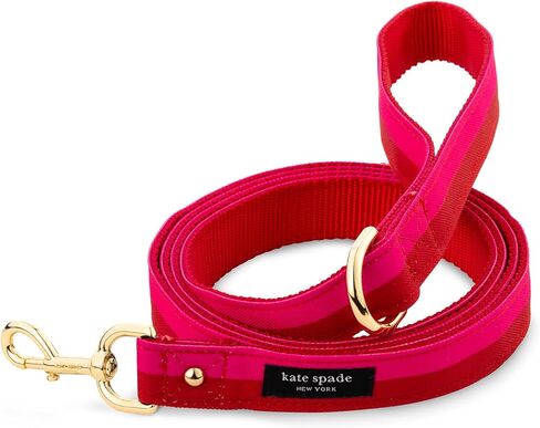 Kate Spade New York 6ft Dog Leash ، مقود ثقيل للكلاب الإناث أو الذكور ، مقود الحيوانات الأليفة اللطيف مع أجهزة معدنية ذهبية ، الرصاص طويل الكلب للمتوسطة والكبيرة (النقطة المائية) in Kuwait