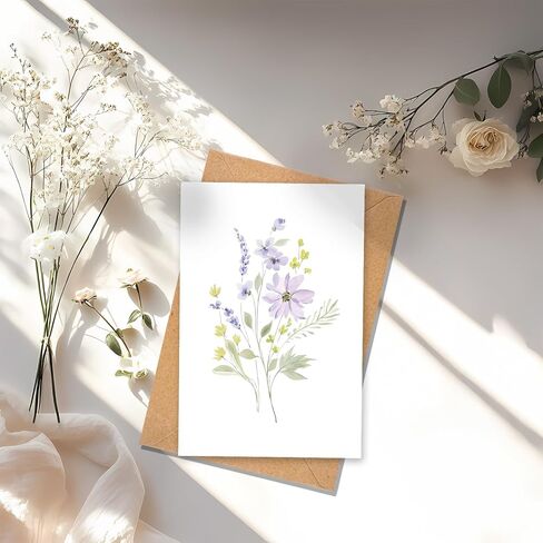 VJQ Blank cards, 24 Pack Blank Greeting Cards, Watercolor Blank Note Cards, Blank Cards 4x6 for all Occasions, 12 Design Stationary Set in Saudi Arabia